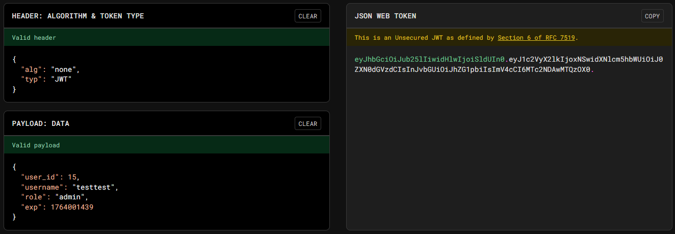 Crafting the new token using JWT Encoder
