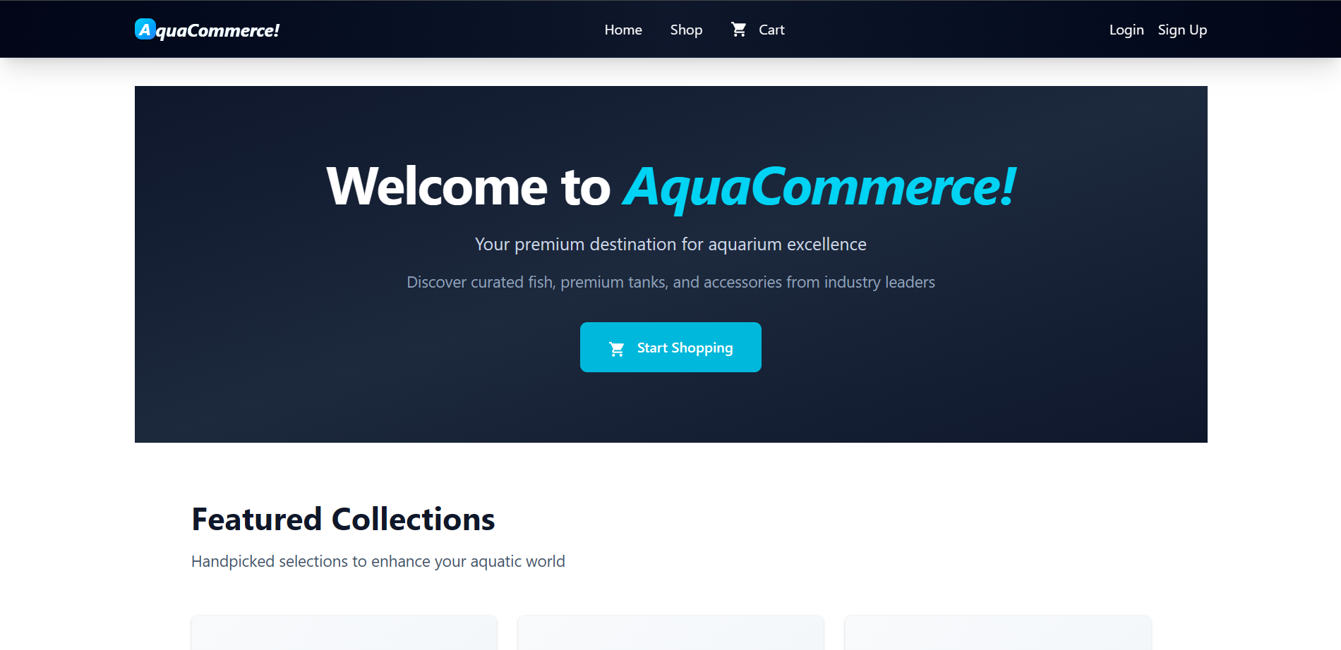 AquaCommerce! Homepage
